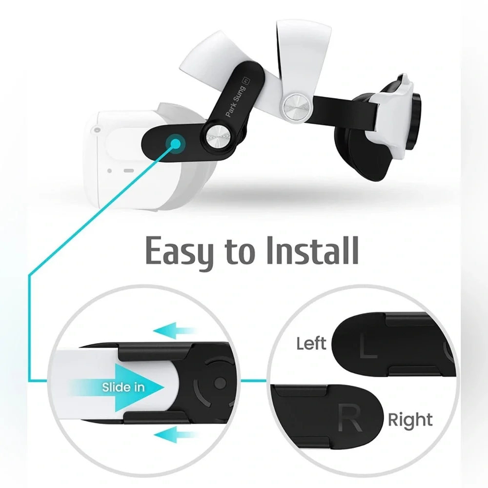 Park Sung Ergonomic Design P1 Upgraded Head Strap for Oculus/ Meta Quest 2